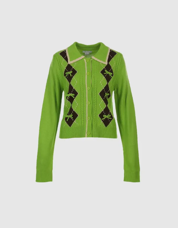 Button Up Knitted Cardigan sold by Urban Revivo