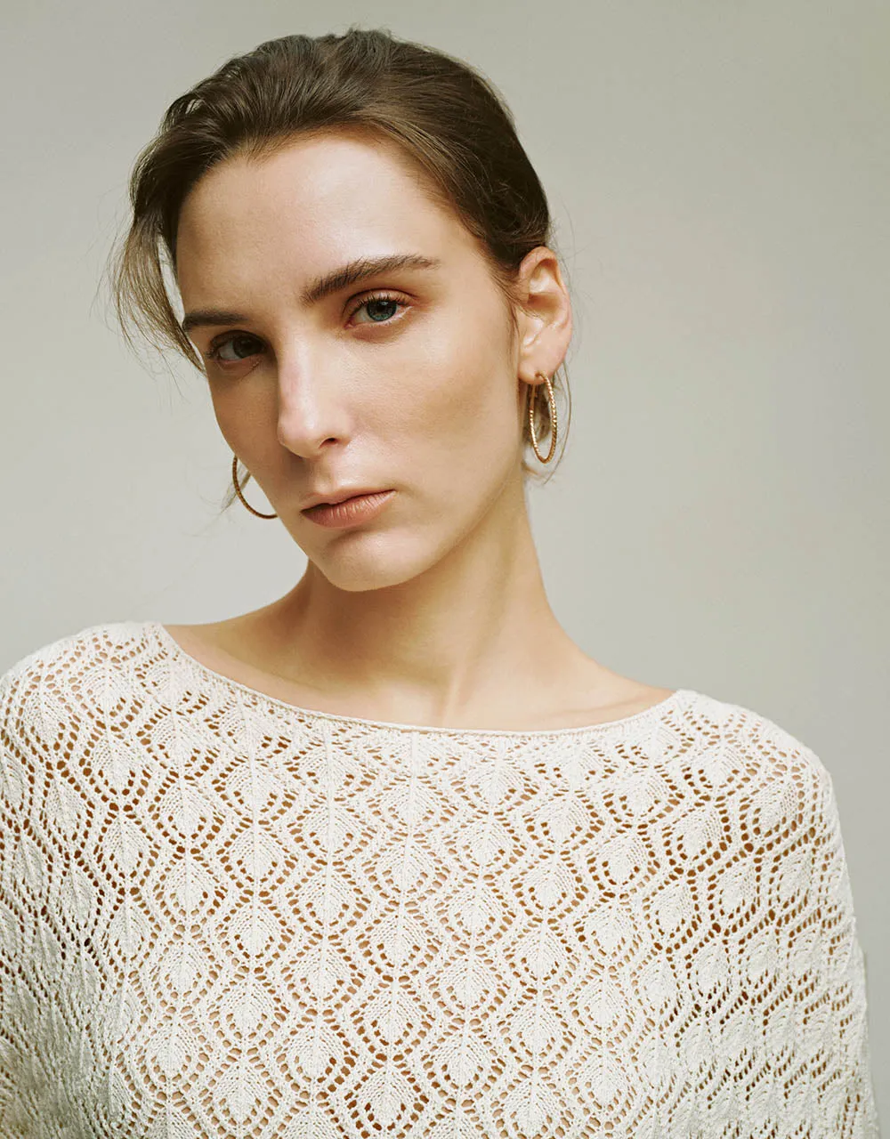 Drop Shoulder Sleeve Crew Neck Knitted T-Shirt sold by Urban Revivo product image thumbnail 4