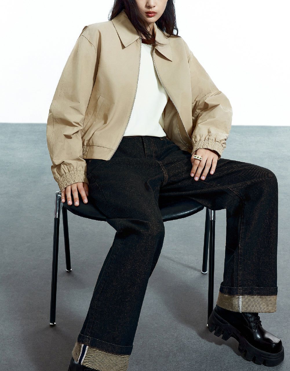 Zipper Front Jacket sold by Urban Revivo product image thumbnail 3