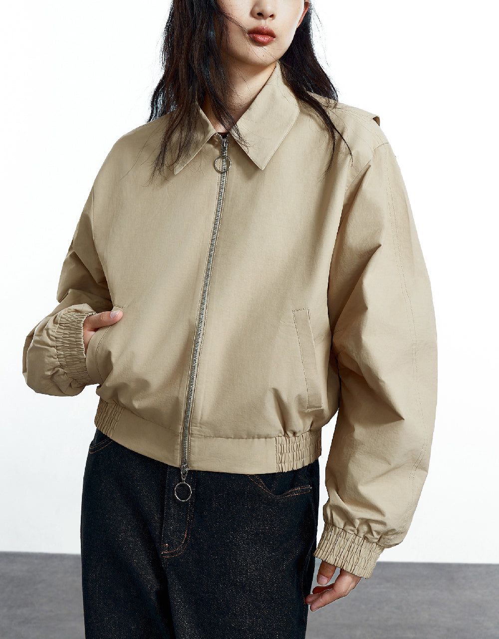 Zipper Front Jacket sold by Urban Revivo product image thumbnail 2