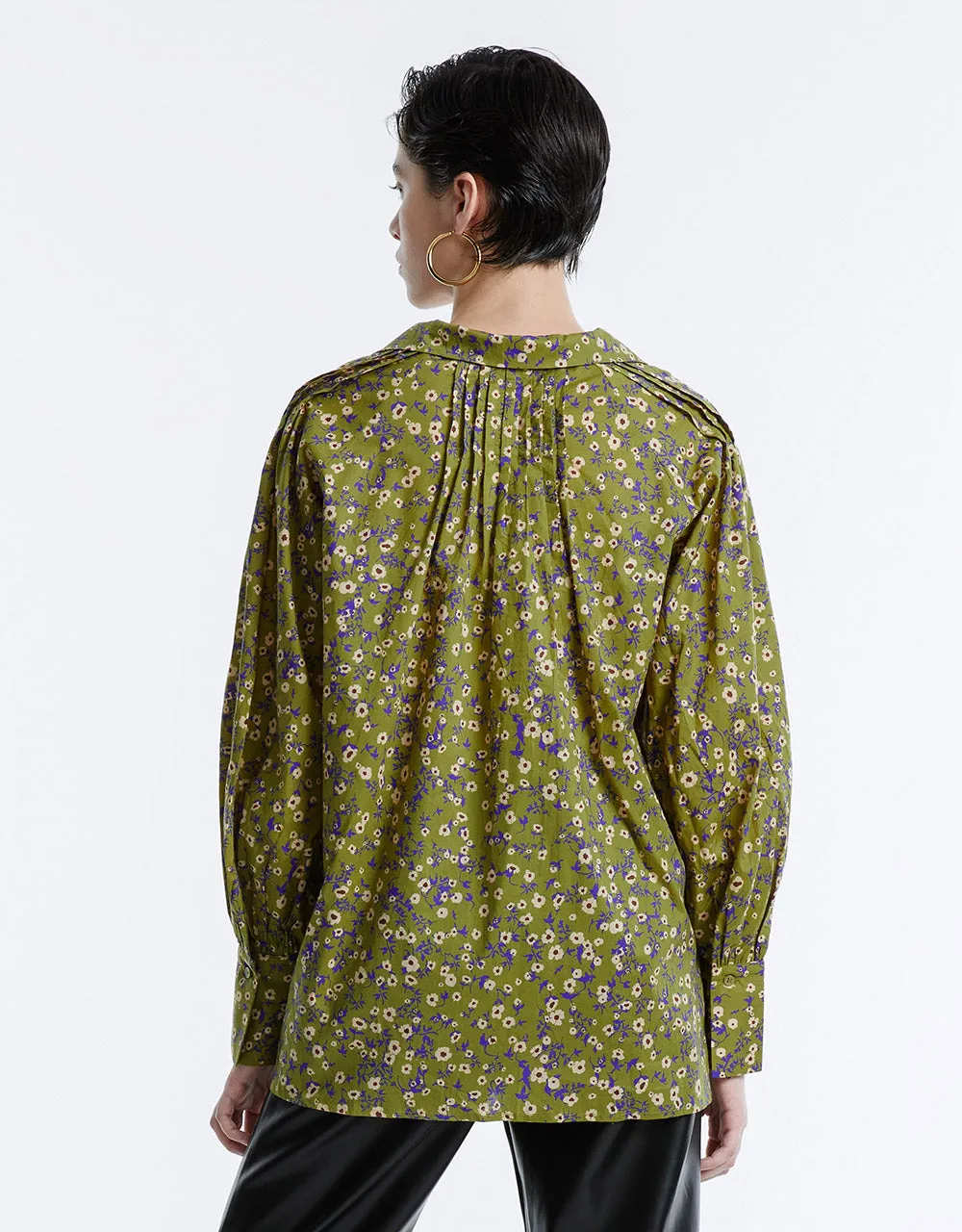 Floral Tie Front Blouse sold by Urban Revivo product image thumbnail 3