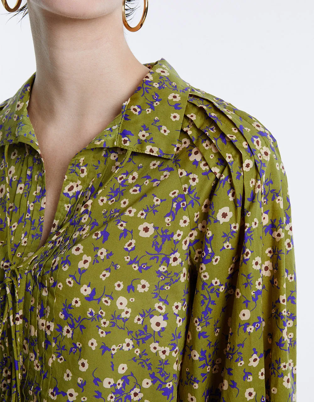 Floral Tie Front Blouse sold by Urban Revivo product image thumbnail 4