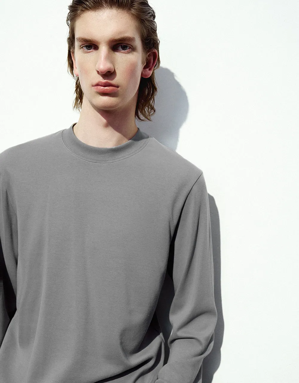 Crew Neck Straight Sweatshirt sold by Urban Revivo product image thumbnail 4