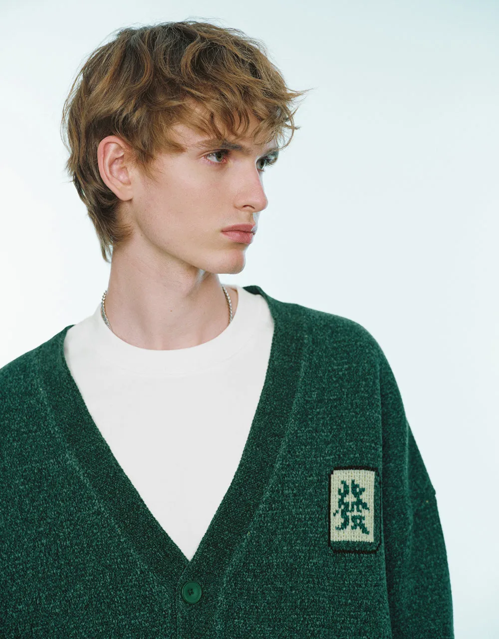 Mahjong Embroidered Knitted Cardigan sold by Urban Revivo product image thumbnail 4