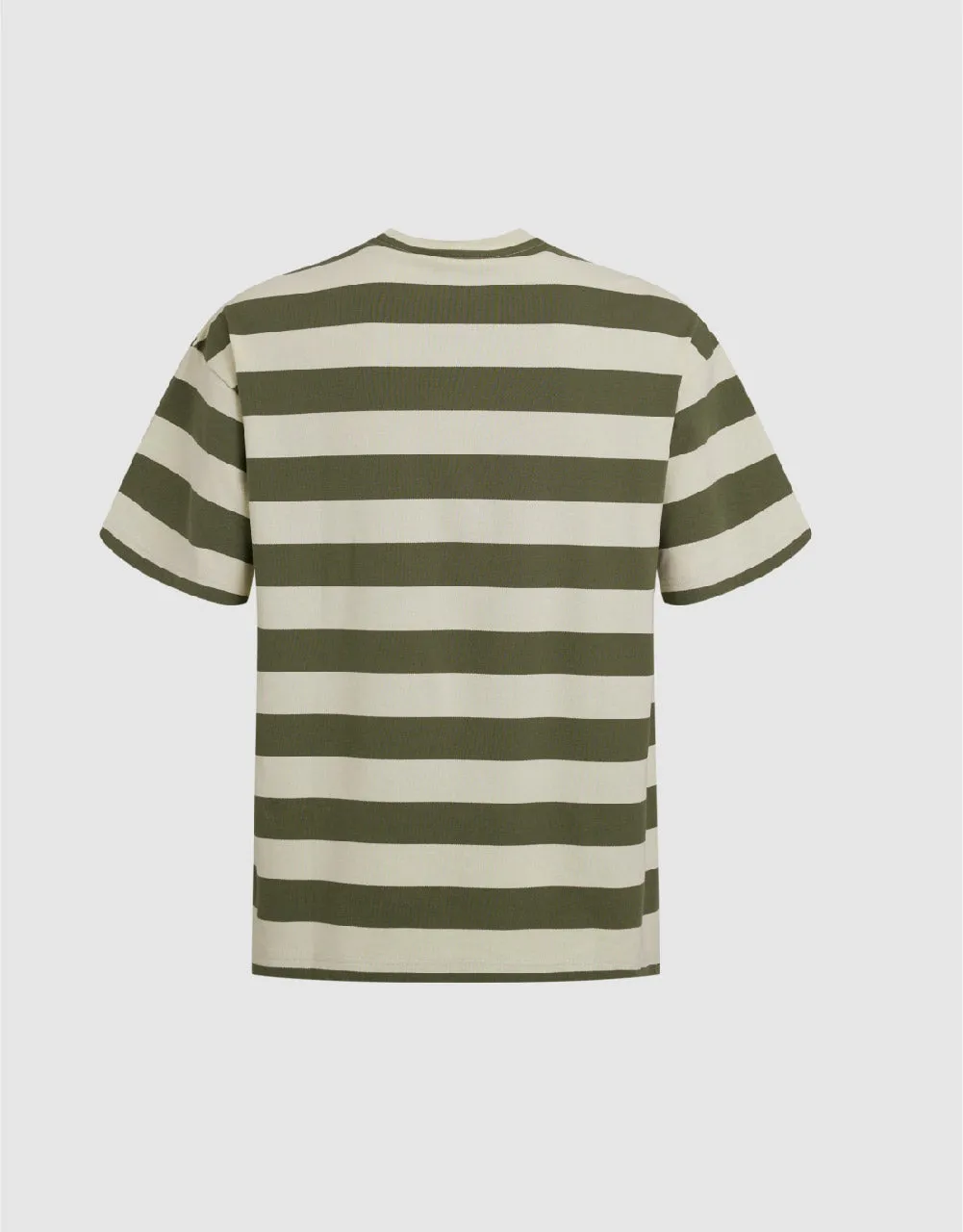 Striped Crew Neck Loose T-Shirt sold by Urban Revivo product image thumbnail 5