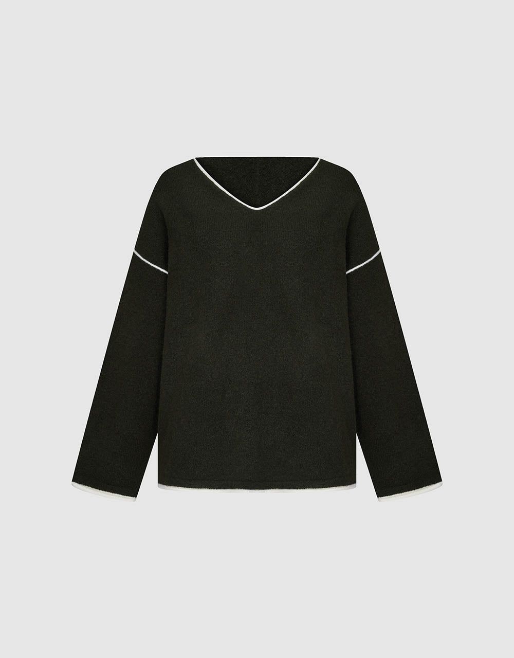 V-Neck Loose T-Shirt sold by Urban Revivo product image thumbnail 2