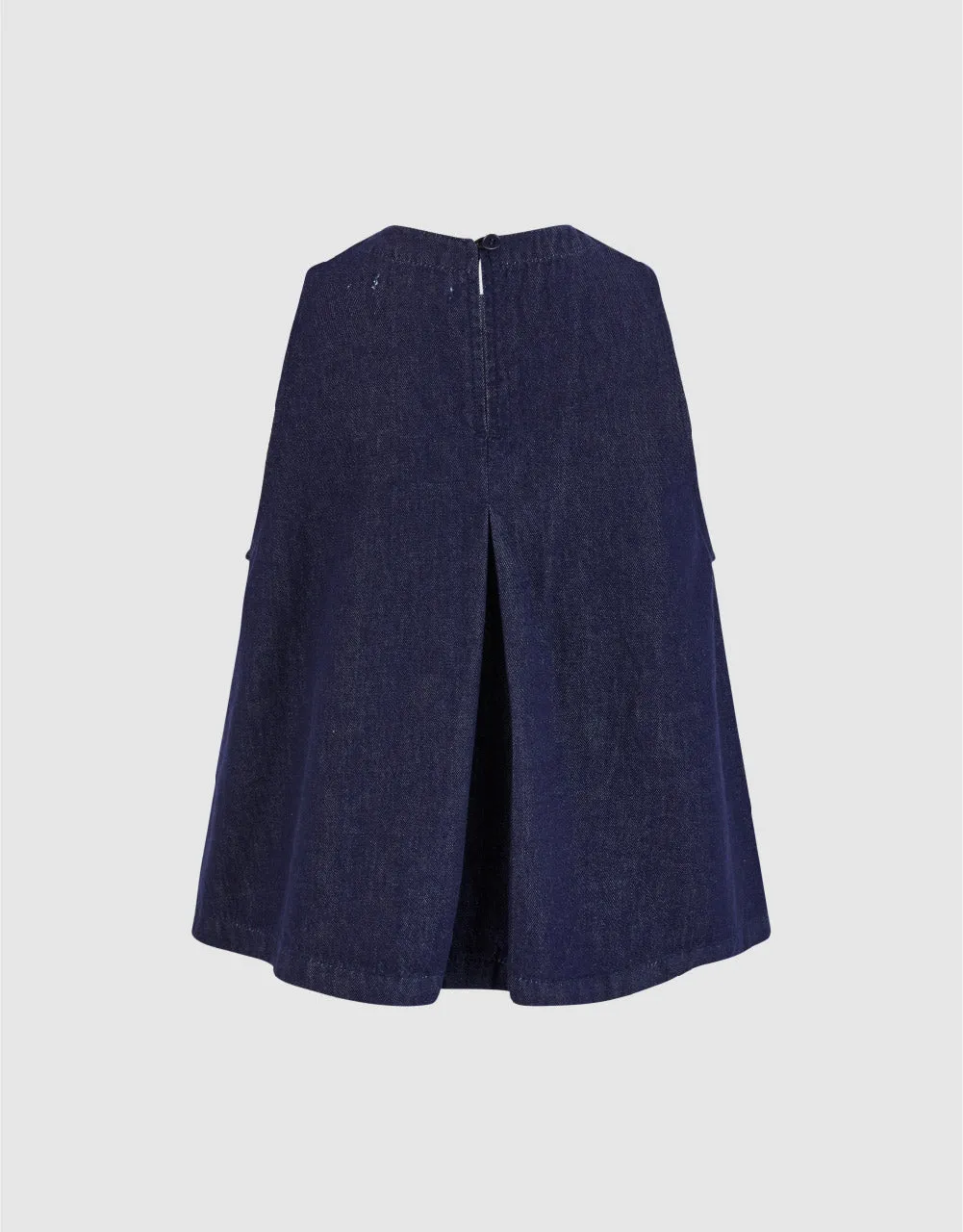 Sleeveless Crew Neck Denim Shirt sold by Urban Revivo product image thumbnail 5