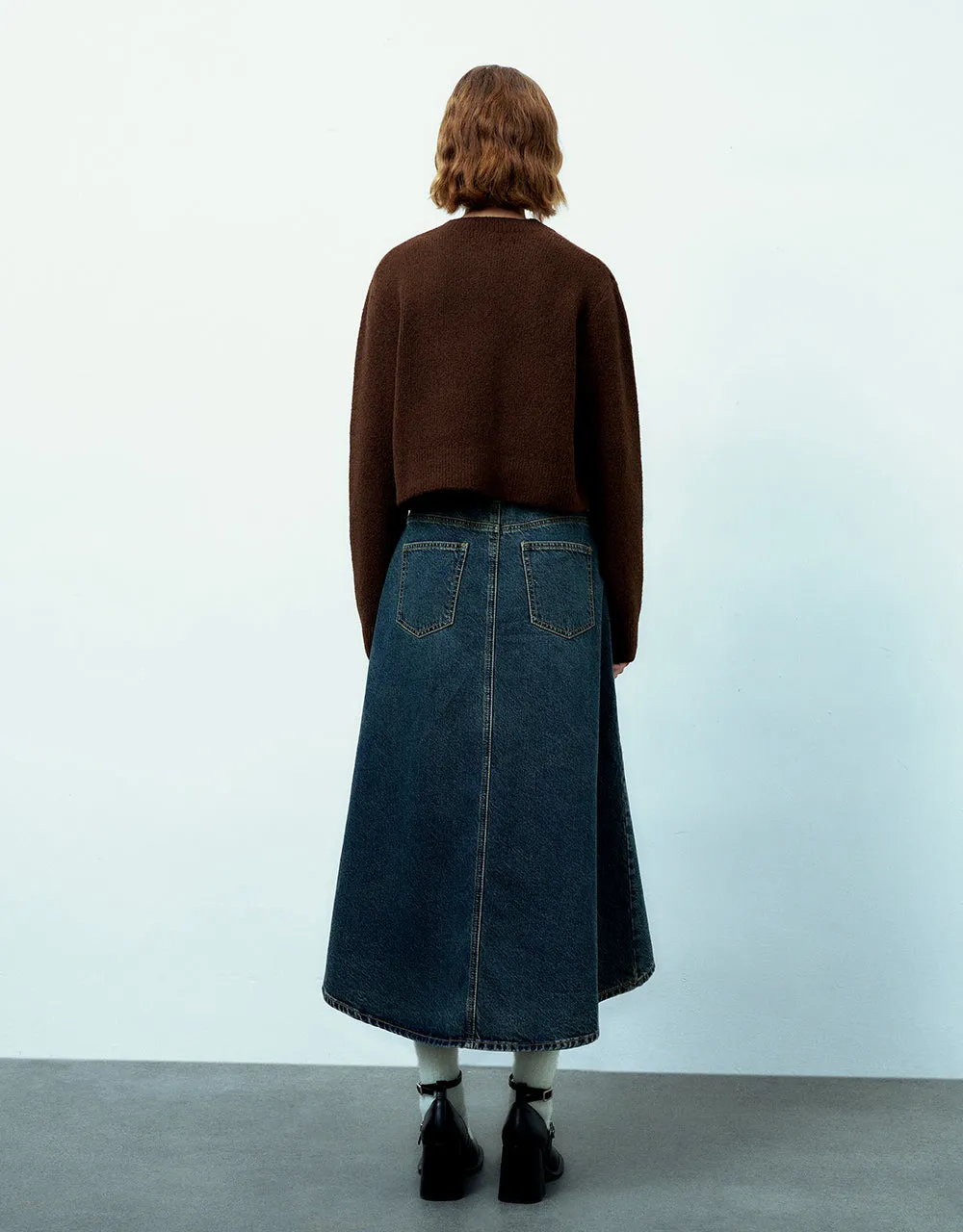 Button Up Crew Neck Knitted Cardigan sold by Urban Revivo product image thumbnail 4