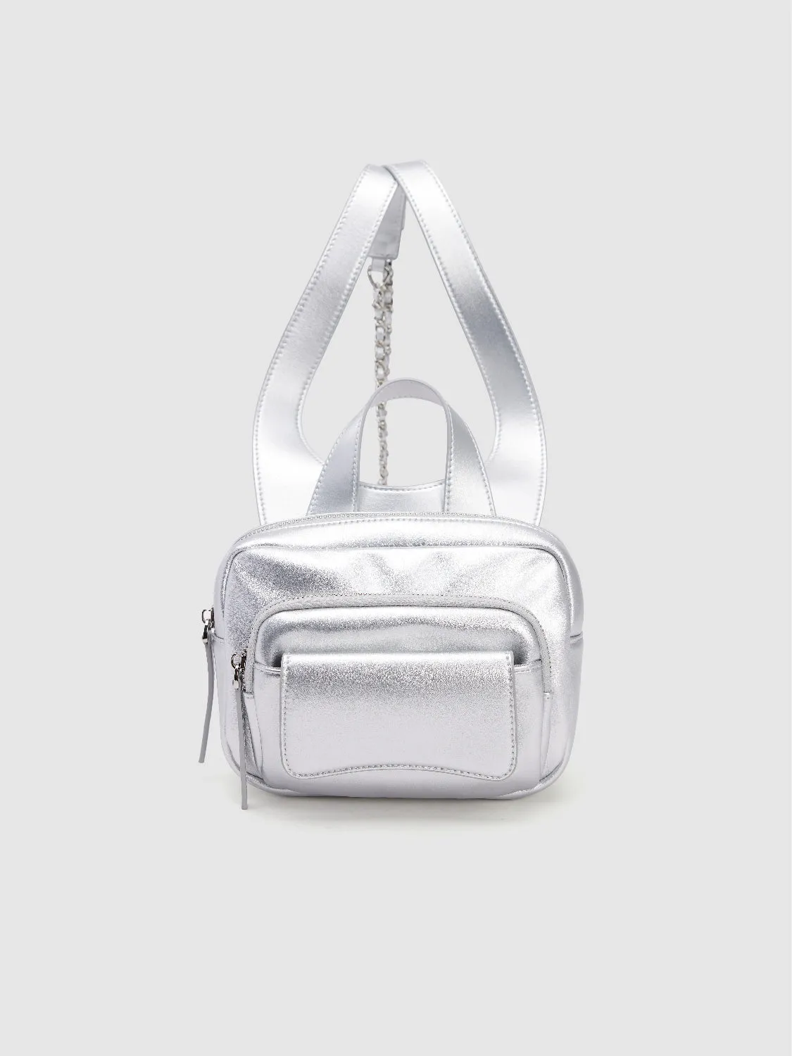 Vegan Leather Mini Backpack sold by Urban Revivo