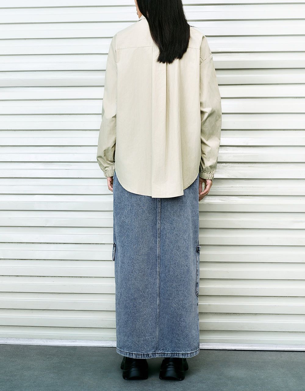 Zipper Front Straight Shirt sold by Urban Revivo product image thumbnail 4
