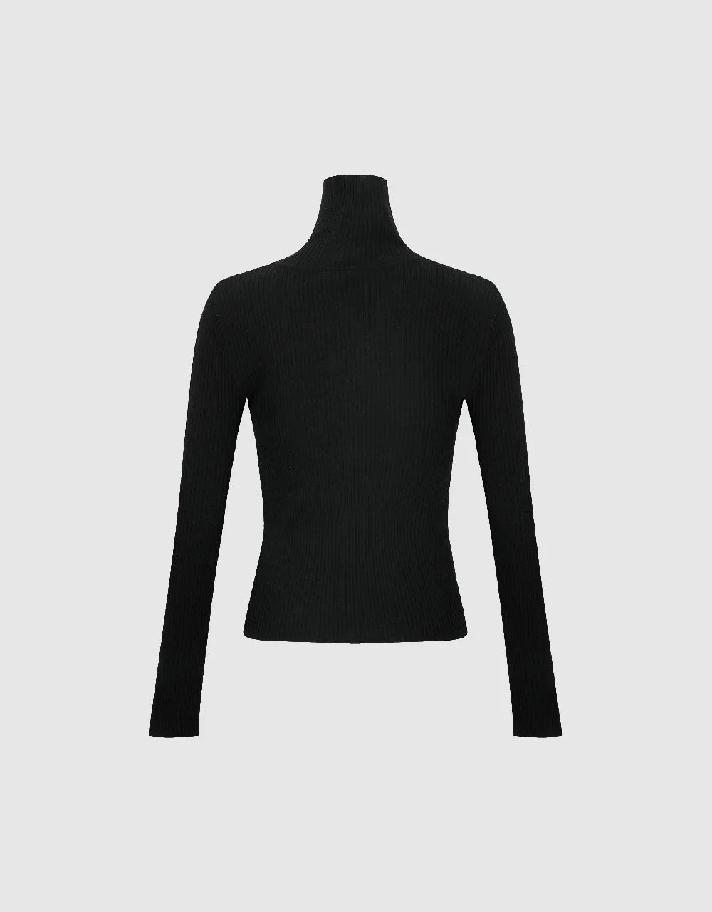 Button Up Crew Neck Skinny Knitted Cardigan sold by Urban Revivo product image thumbnail 5