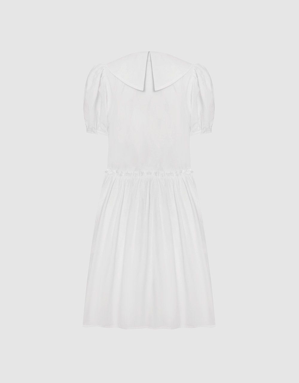 Statement Collar Puff Sleeve Ruffle Hem Dress sold by Urban Revivo product image thumbnail 3