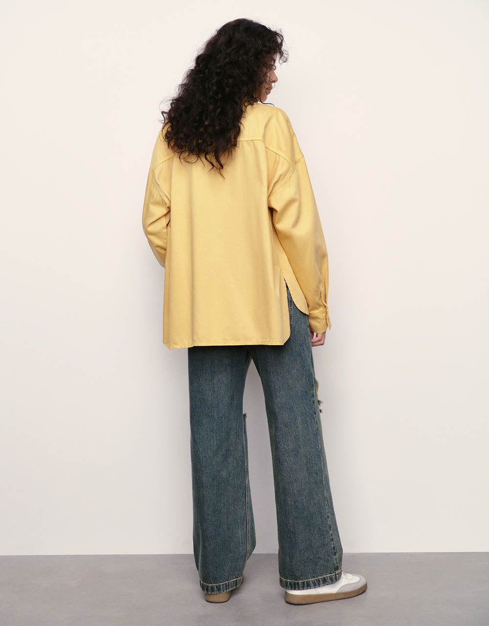 Button Up Denim Shirt sold by Urban Revivo product image thumbnail 4