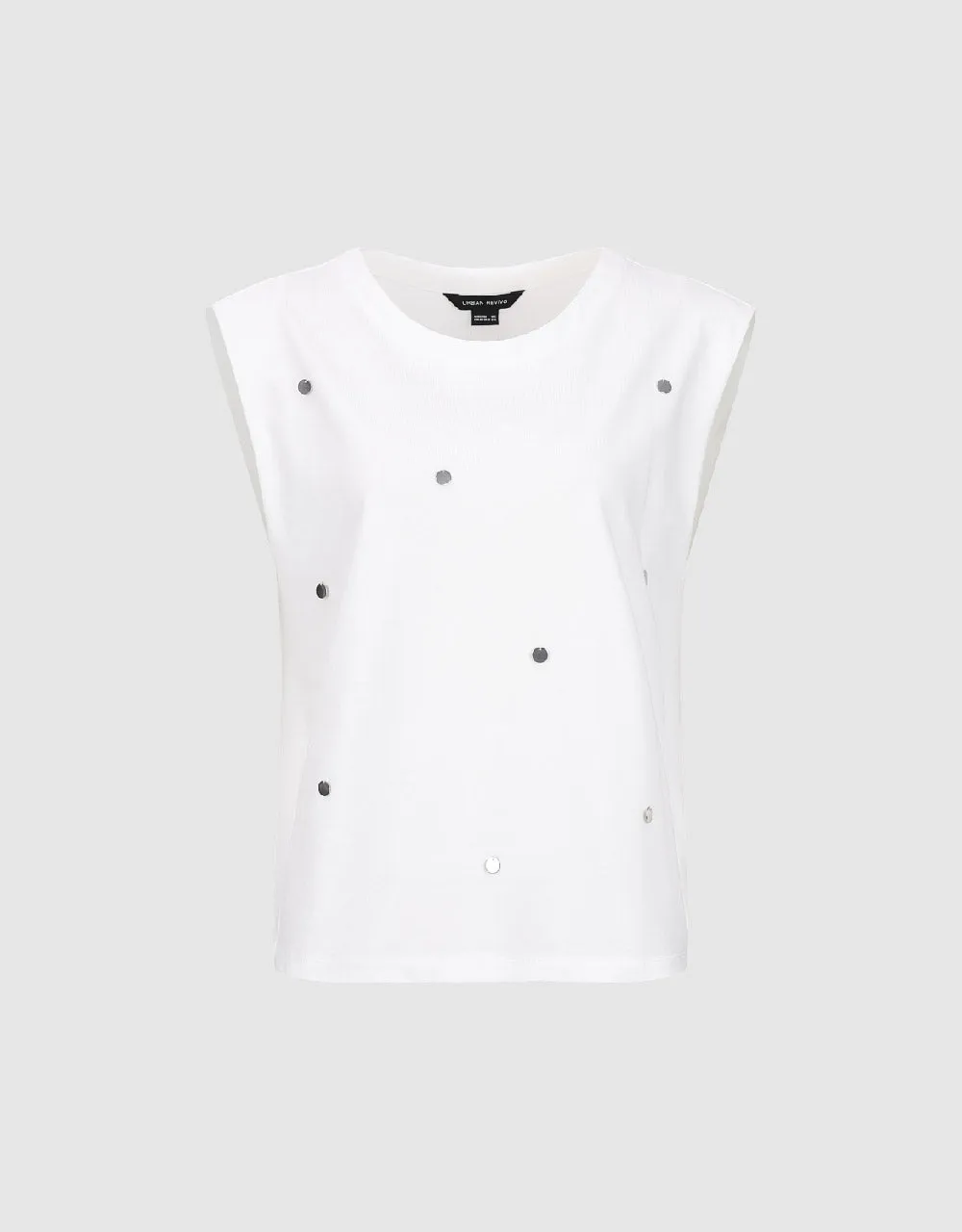 Rhinestone Décor Crew Neck Tank Top sold by Urban Revivo product image thumbnail 4