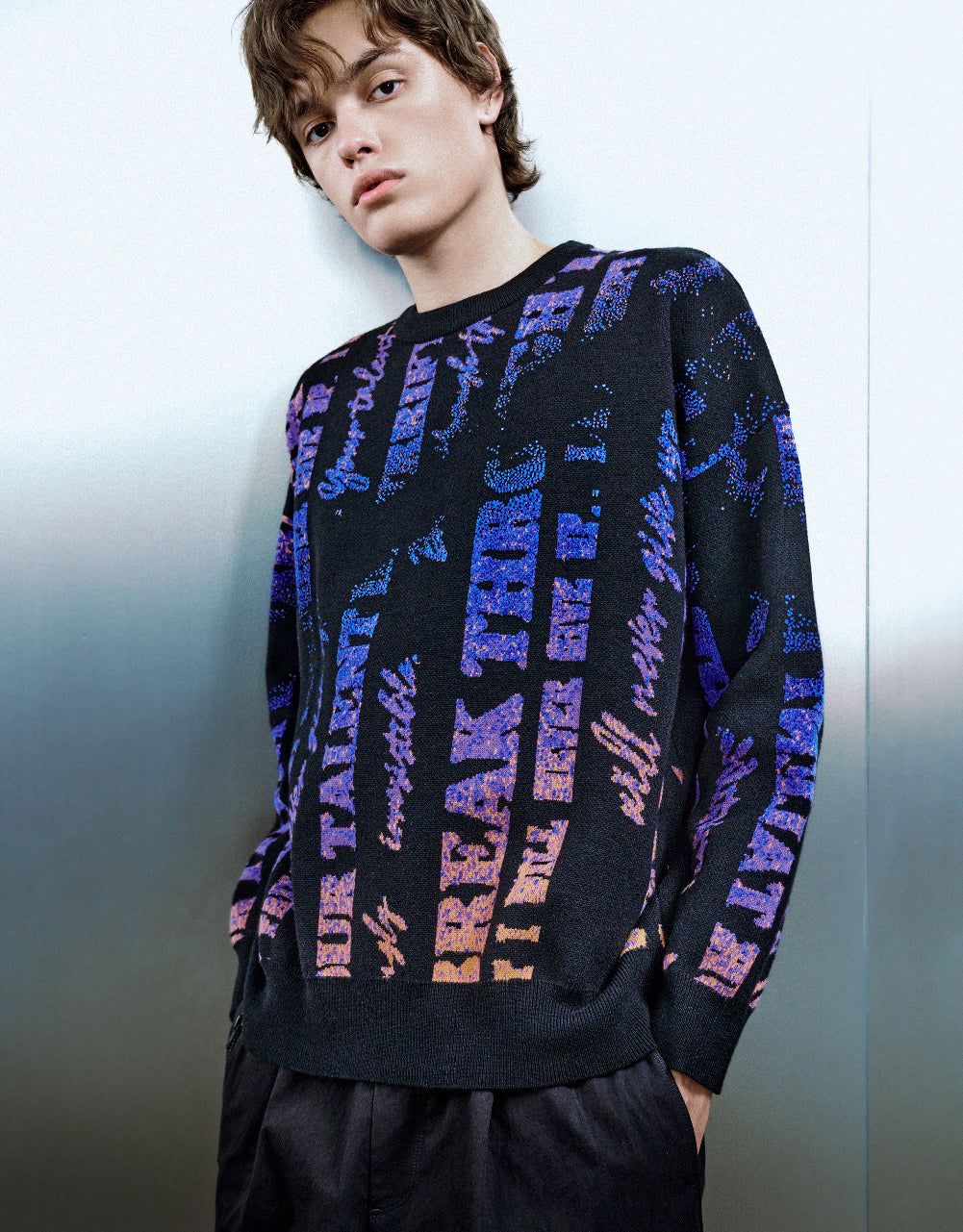 Letter Printed Knitted T-Shirt sold by Urban Revivo product image thumbnail 3