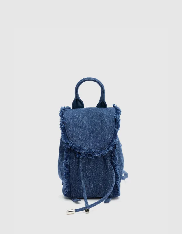 Denim Mini Backpack sold by Urban Revivo