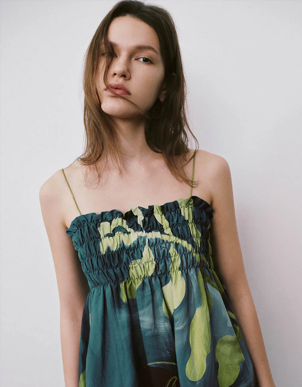 Printed Sleeveless Off-Shoulder A-Line Dress sold by Urban Revivo product image thumbnail 4
