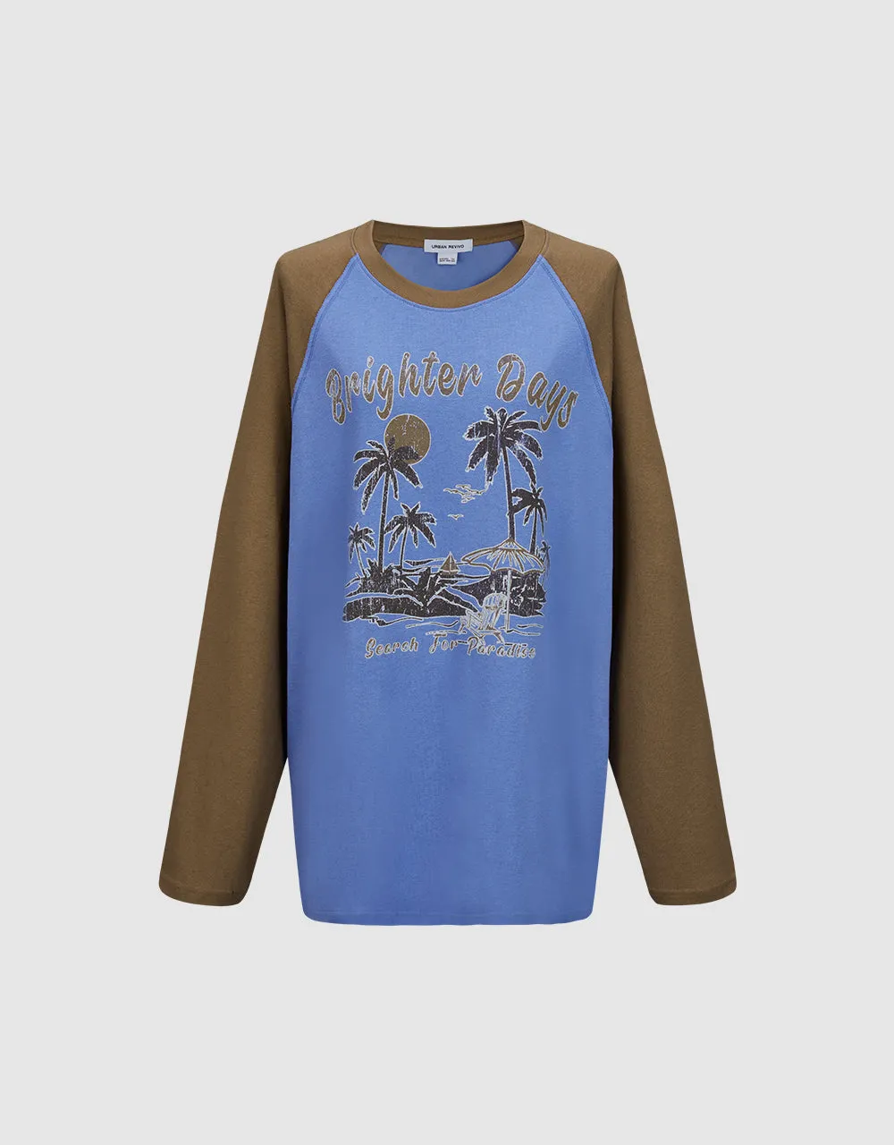 Printed Crew Neck T-Shirt sold by Urban Revivo product image thumbnail 2