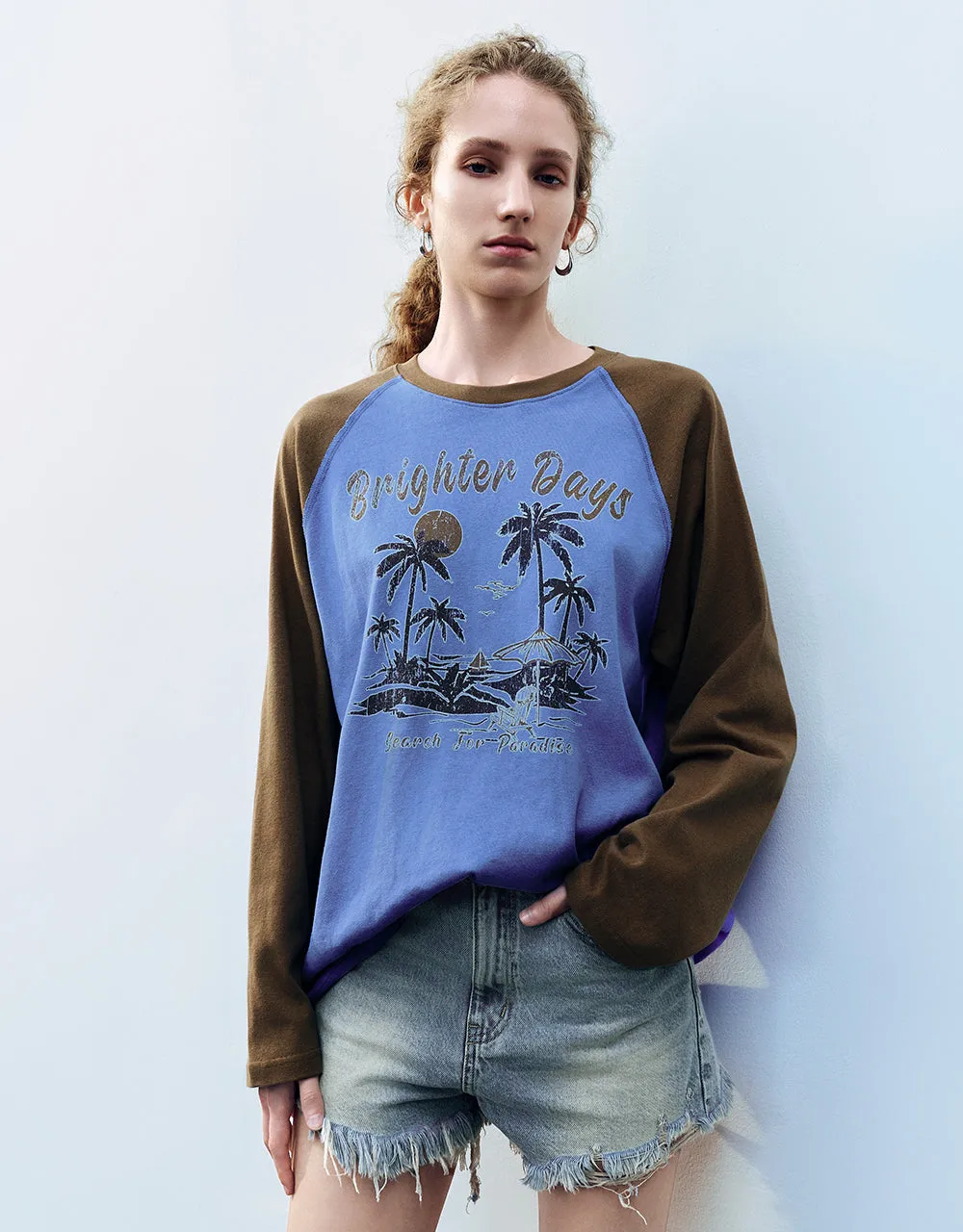 Printed Crew Neck T-Shirt sold by Urban Revivo