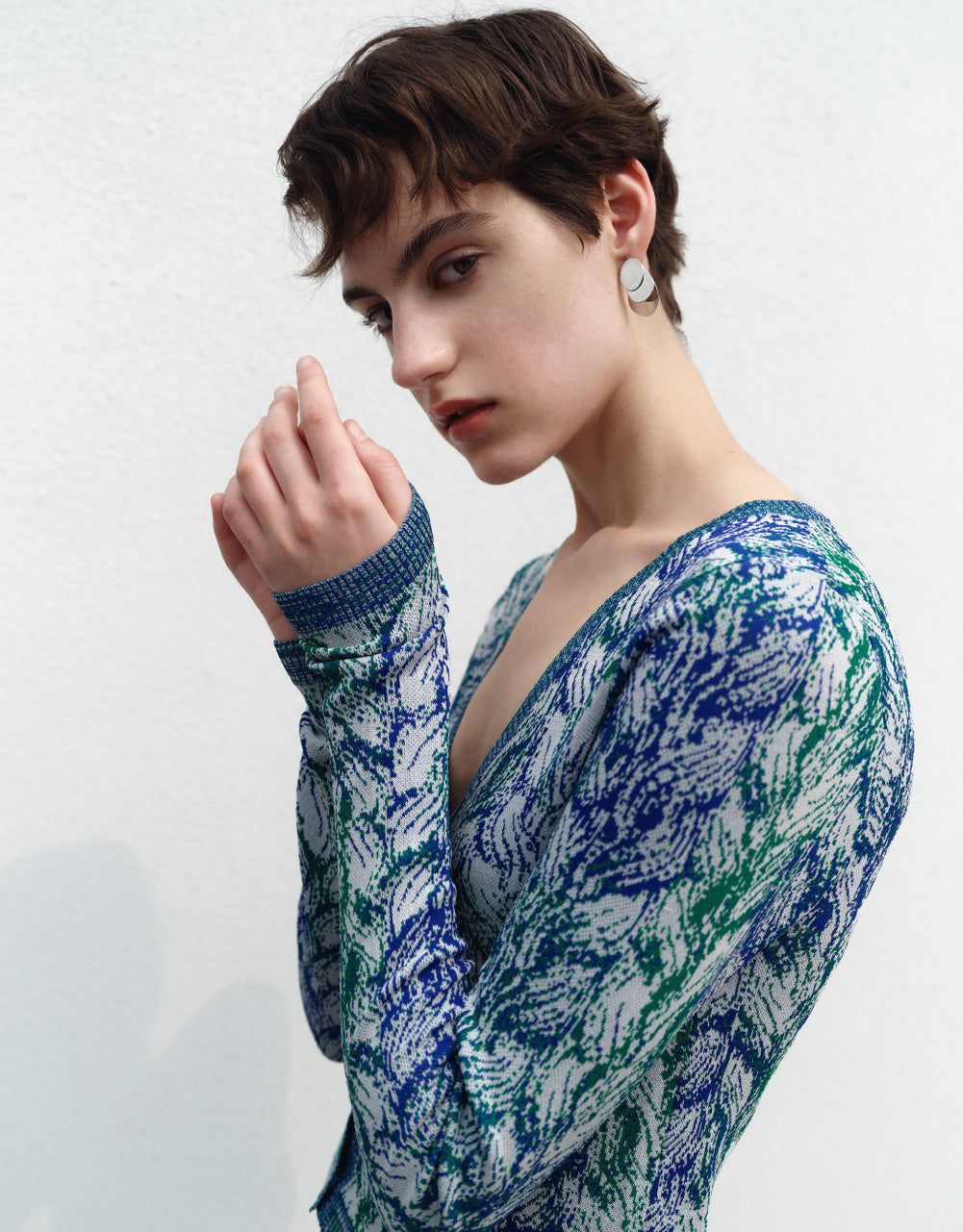 V-Neck Knitted Cardigan sold by Urban Revivo product image thumbnail 3