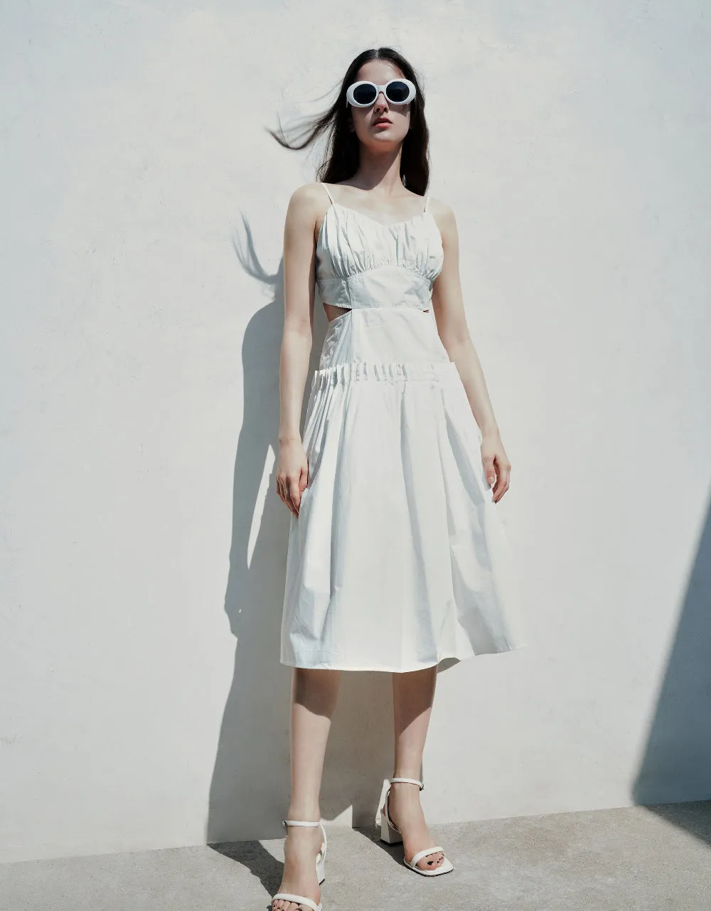 Ruched Cami Skater Dress sold by Urban Revivo