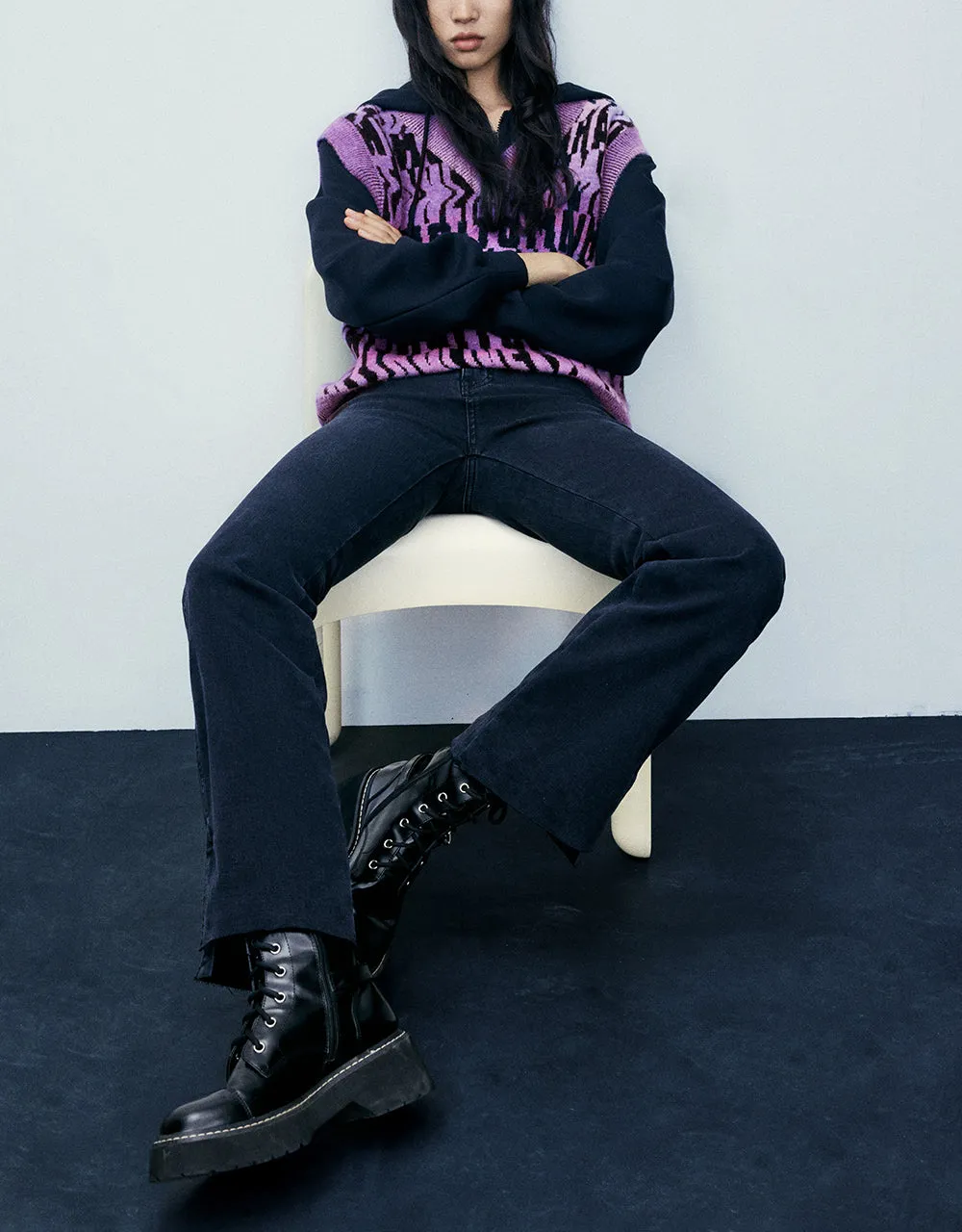 Letter Print Knit Vest sold by Urban Revivo product image thumbnail 5