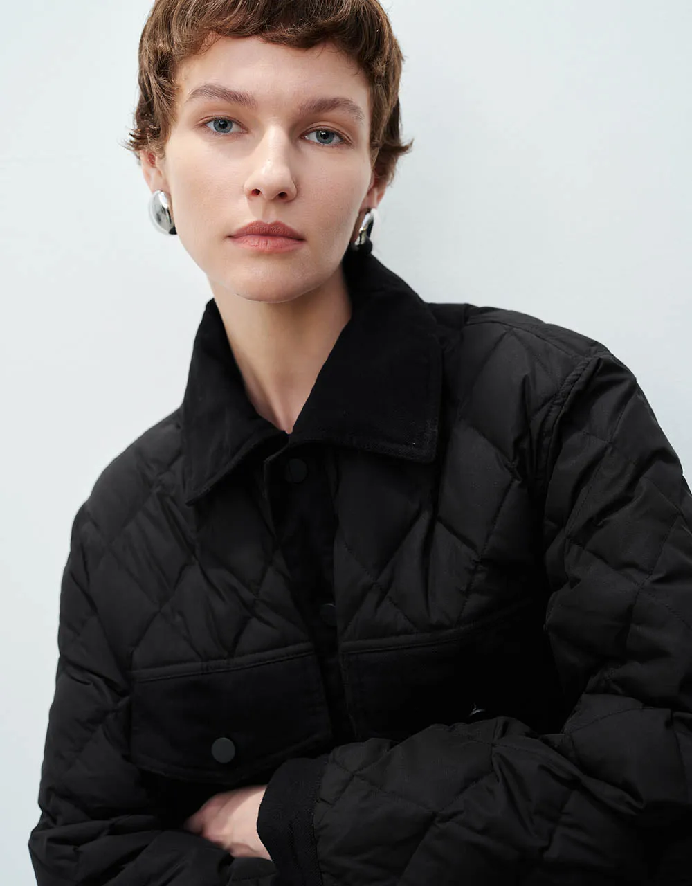 Quilted Straight Down Jacket sold by Urban Revivo product image thumbnail 5