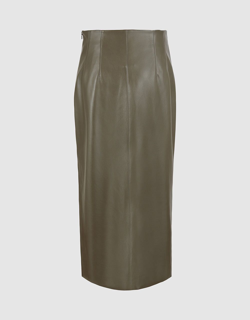 Vegan Leather Midi Straight Skirt sold by Urban Revivo product image thumbnail 3