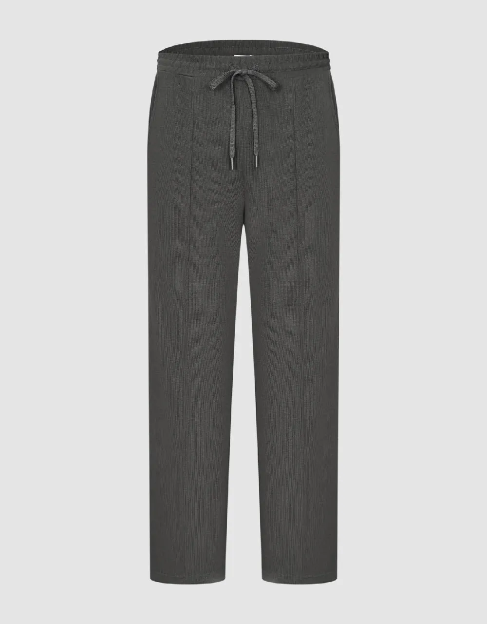 Drawstring Waist Knitted Wide-Leg Pants sold by Urban Revivo