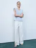 Crew Neck Sleeveless Blouse sold by Urban Revivo