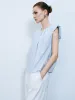 Crew Neck Sleeveless Blouse sold by Urban Revivo