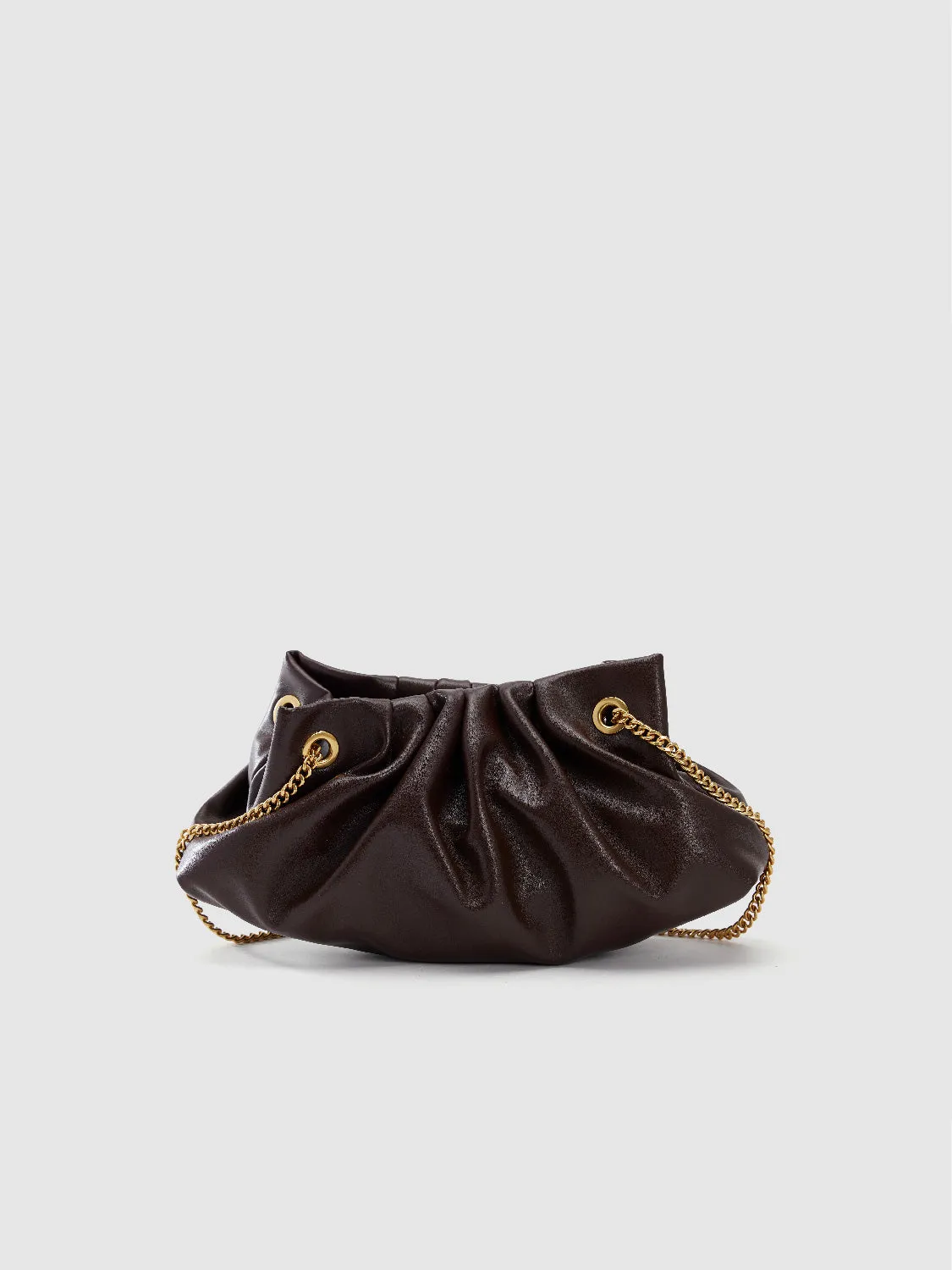 Ruched Chained Vegan Leather Shoulder Bag sold by Urban Revivo