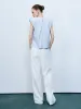 Crew Neck Sleeveless Blouse sold by Urban Revivo