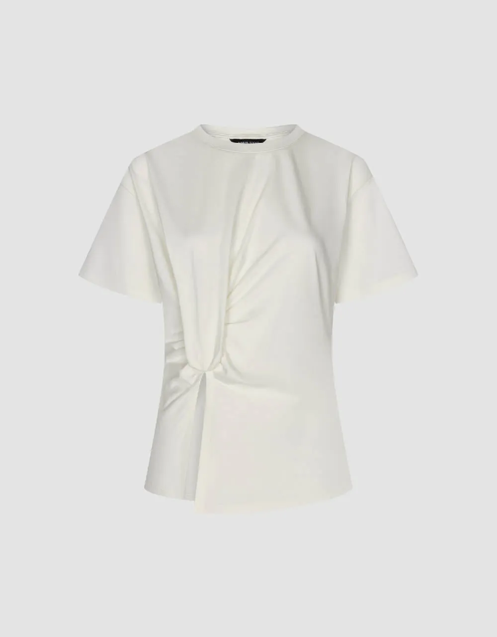 Split Hem Crew Neck Skinny T-Shirt sold by Urban Revivo product image thumbnail 2