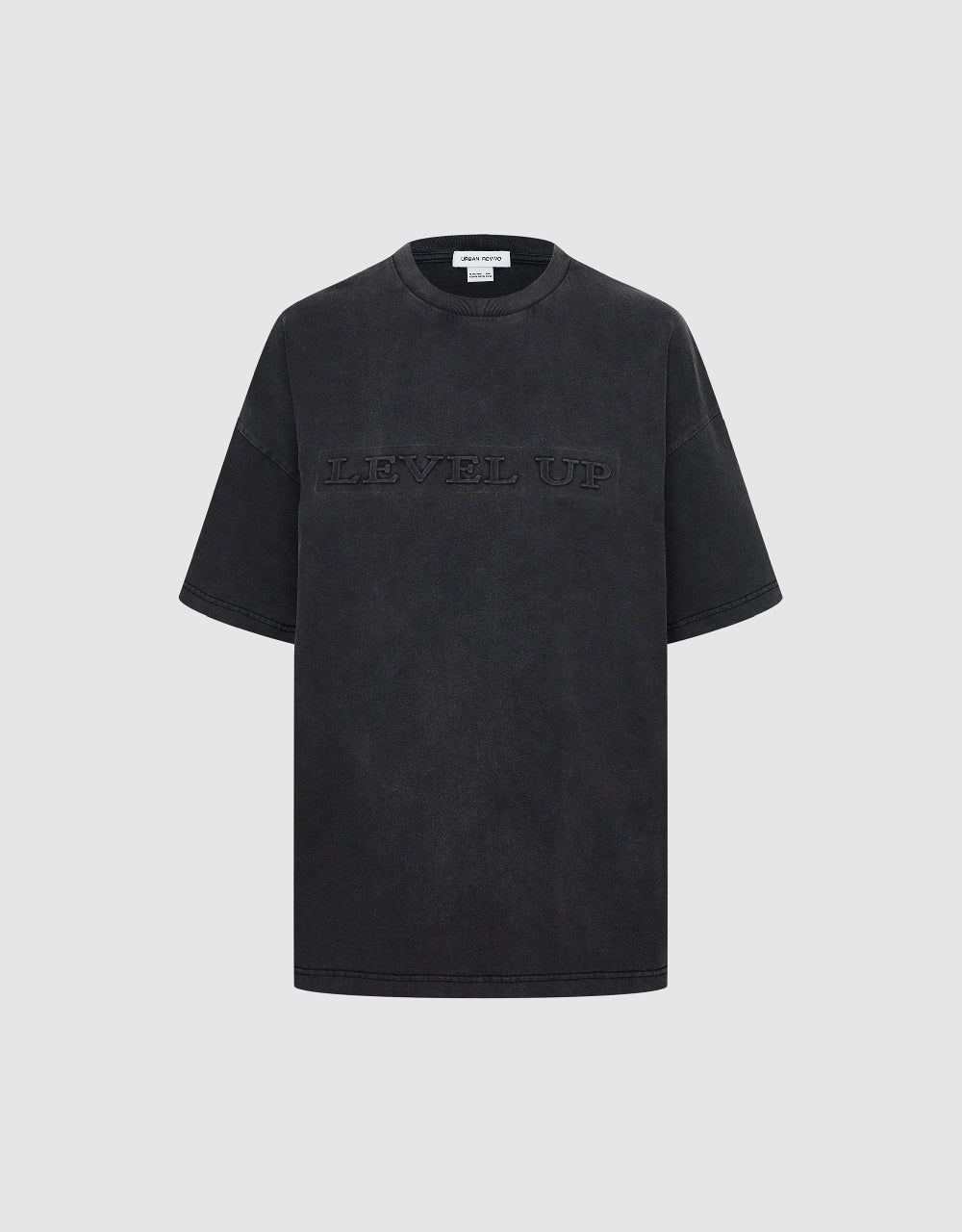 Letter Embossed Crew Neck T-Shirt sold by Urban Revivo product image thumbnail 5