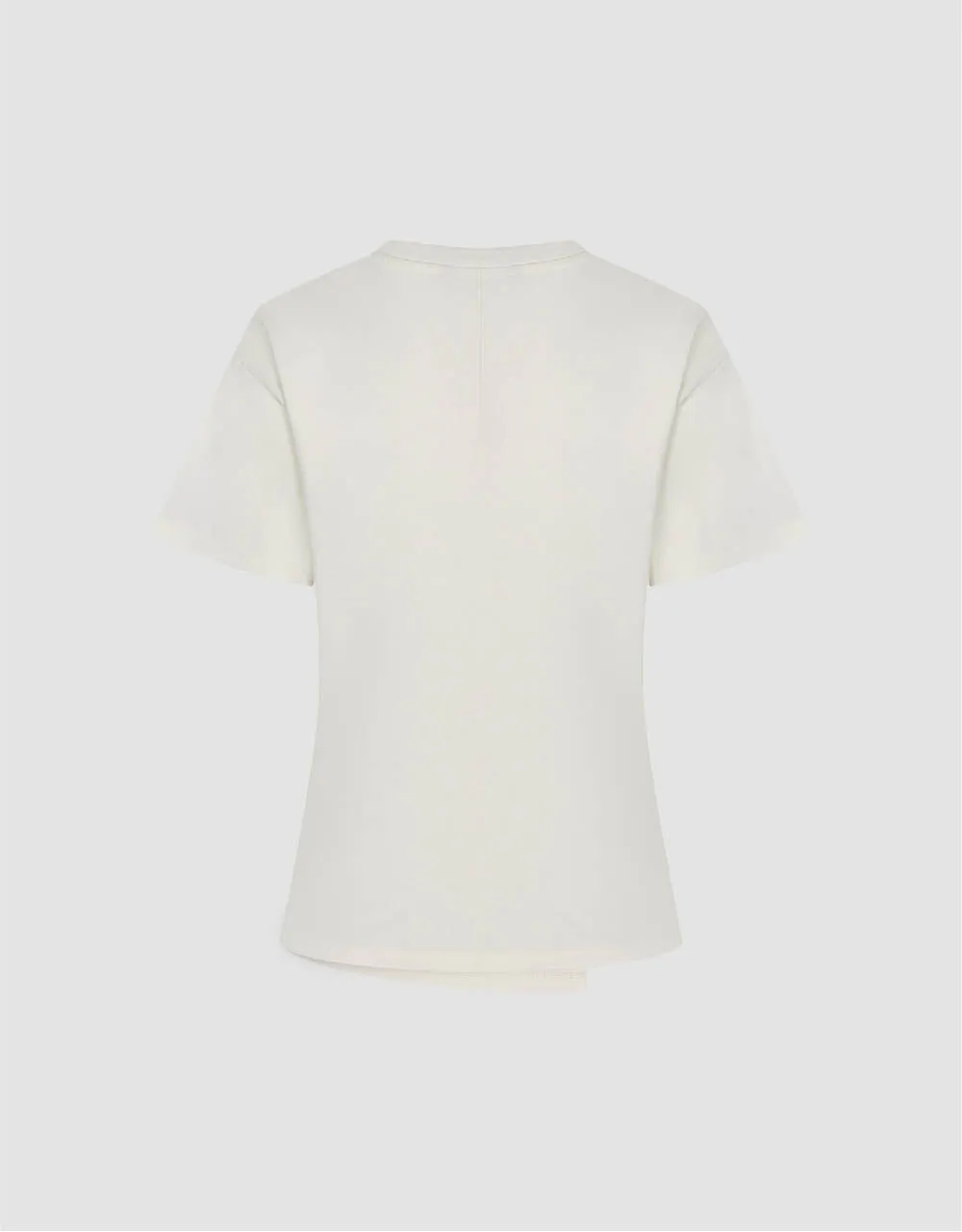 Split Hem Crew Neck Skinny T-Shirt sold by Urban Revivo product image thumbnail 5