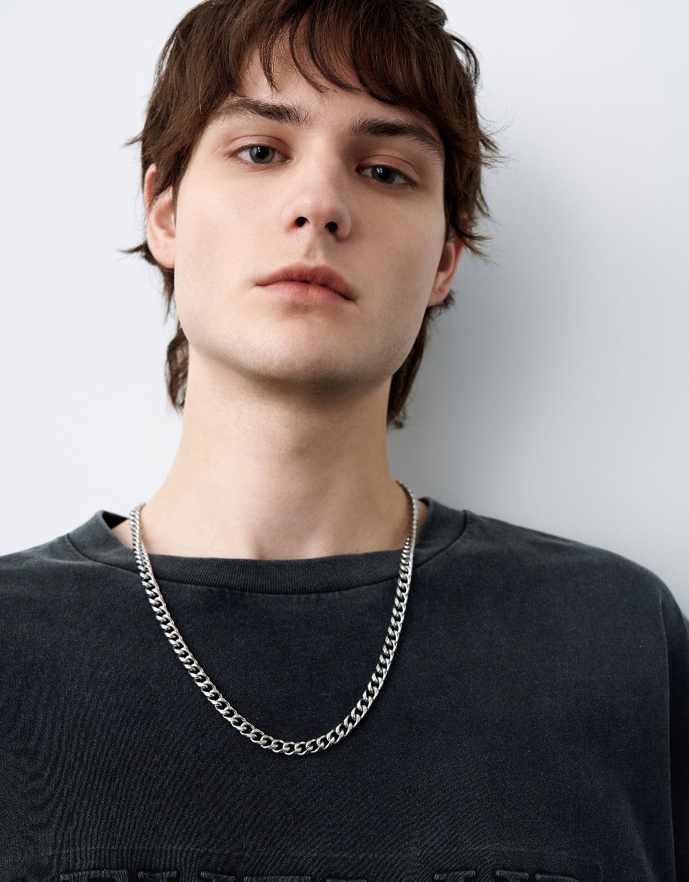 Letter Embossed Crew Neck T-Shirt sold by Urban Revivo product image thumbnail 4