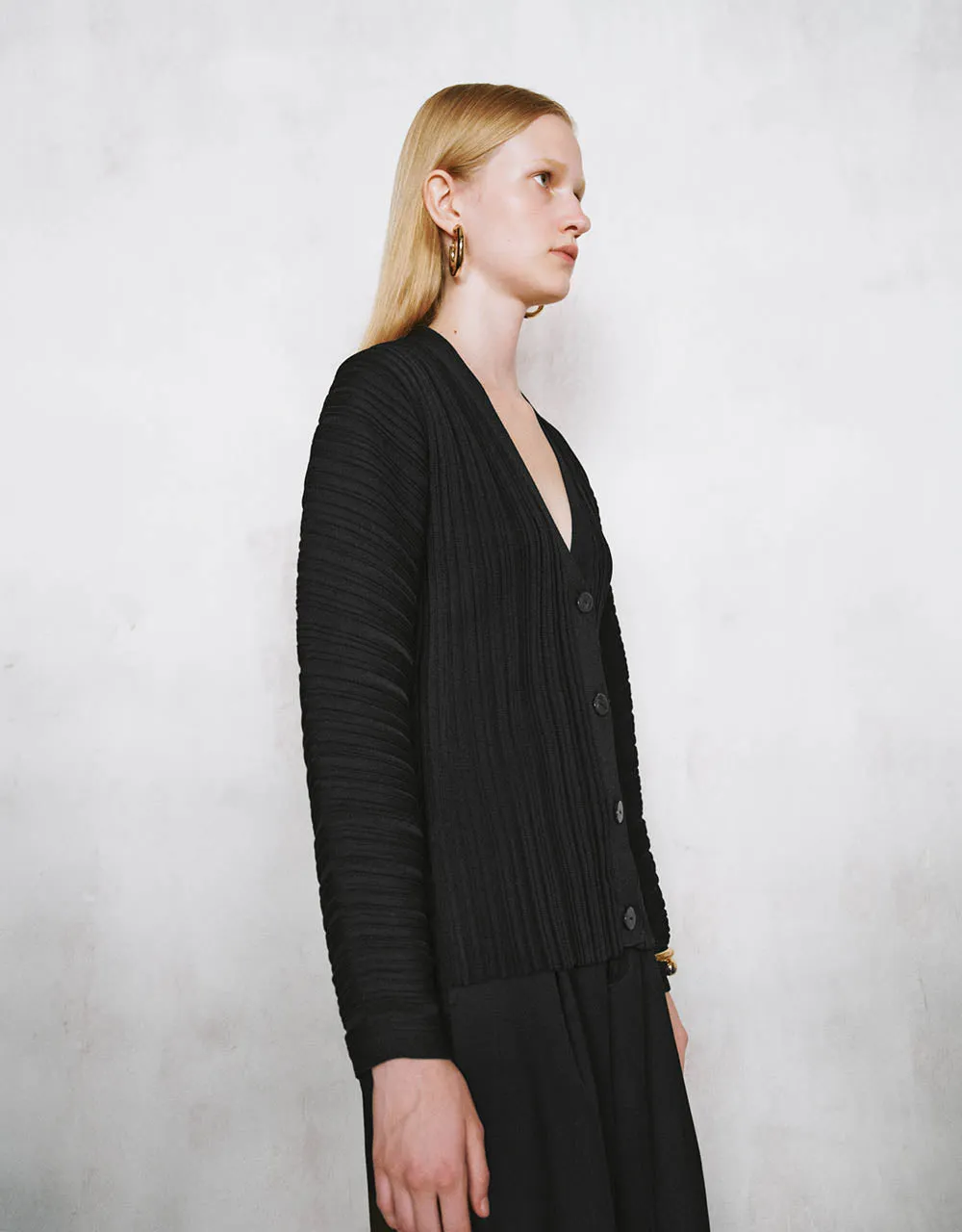 Dolman Sleeve V-Neck Knitted Cardigan sold by Urban Revivo product image thumbnail 3