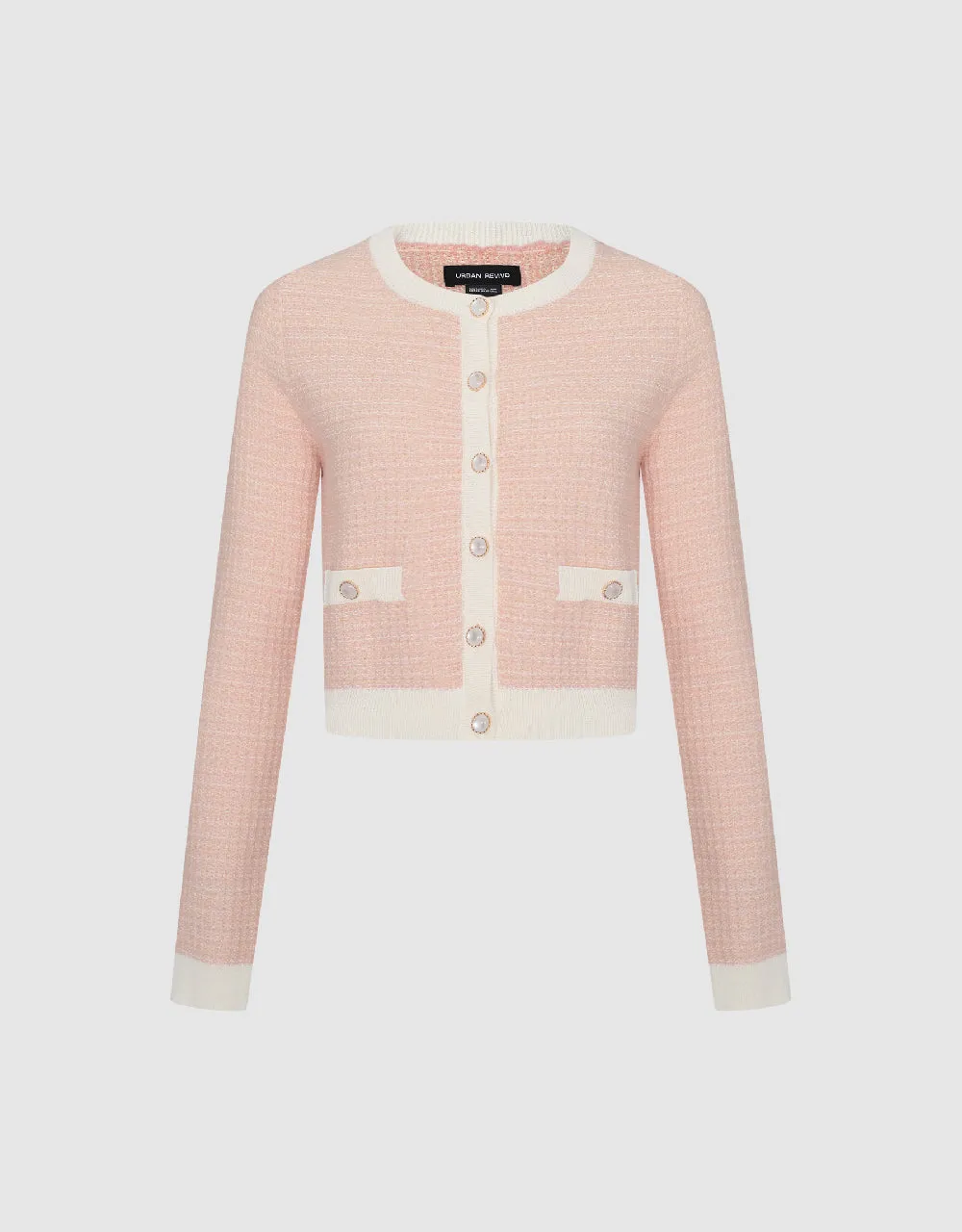 Knitted Cardigan With Faux Pearl Buttons sold by Urban Revivo product image thumbnail 2