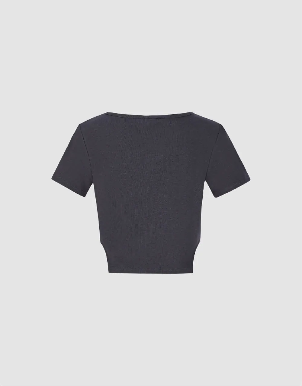 Zipper Front Crew Neck Knitted Shirt sold by Urban Revivo product image thumbnail 5