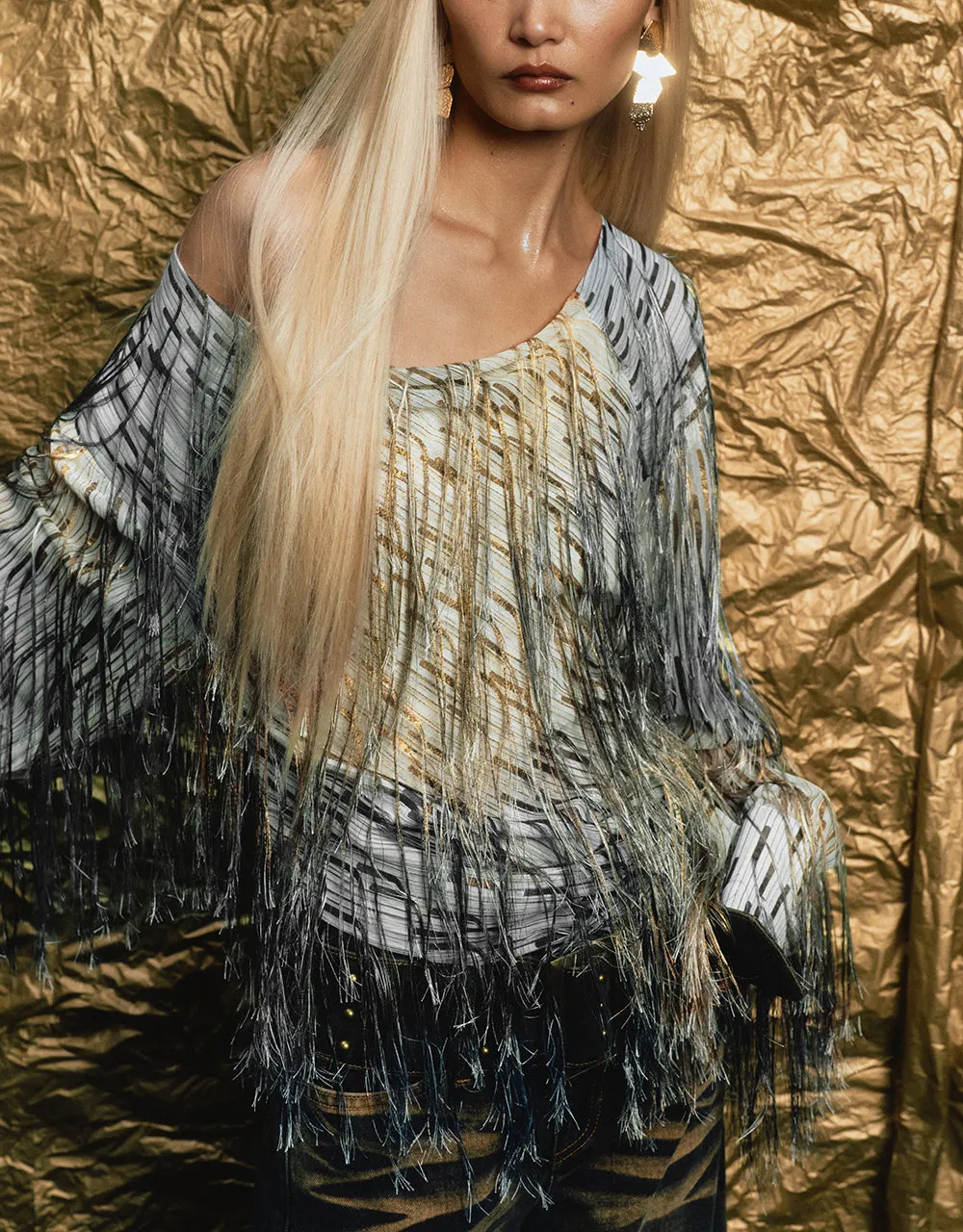 Cowl Neck Overhead Shirt With Tassel sold by Urban Revivo product image thumbnail 3