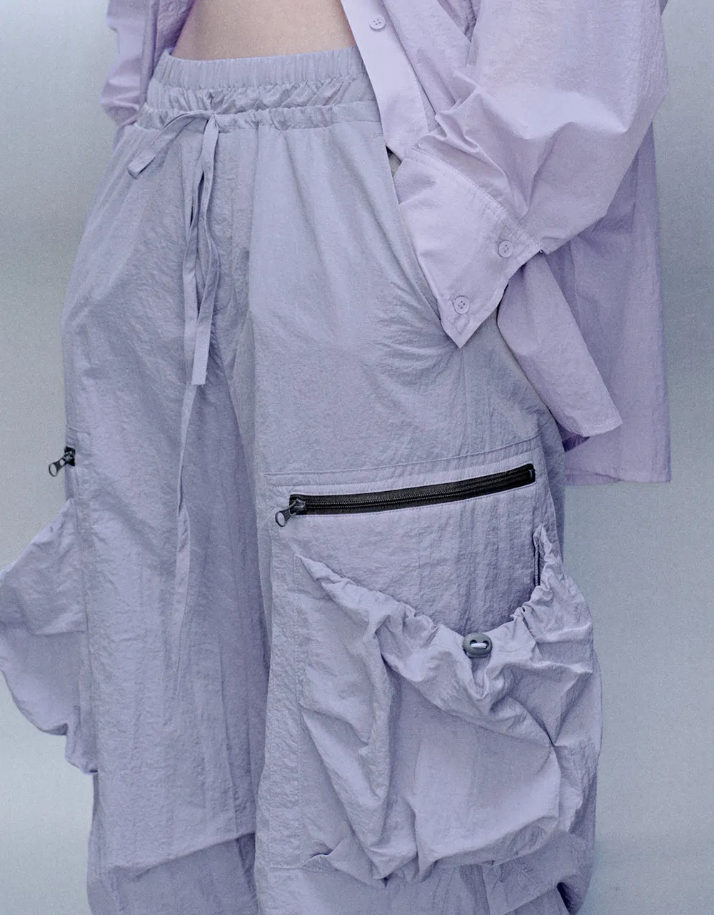 Drawstring Waist Loose Jogger Pants sold by Urban Revivo product image thumbnail 5