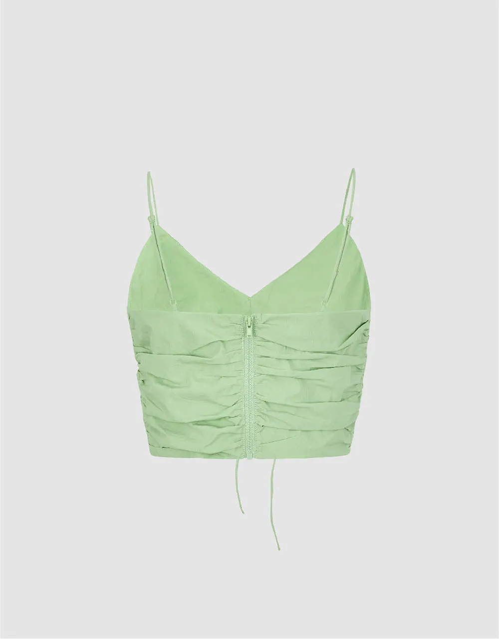 Lace Up Front V-Neck Cami Top sold by Urban Revivo product image thumbnail 5