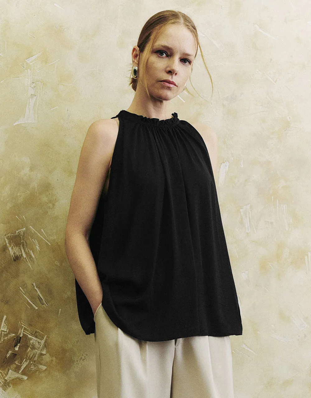 Tie Front Cami Top sold by Urban Revivo