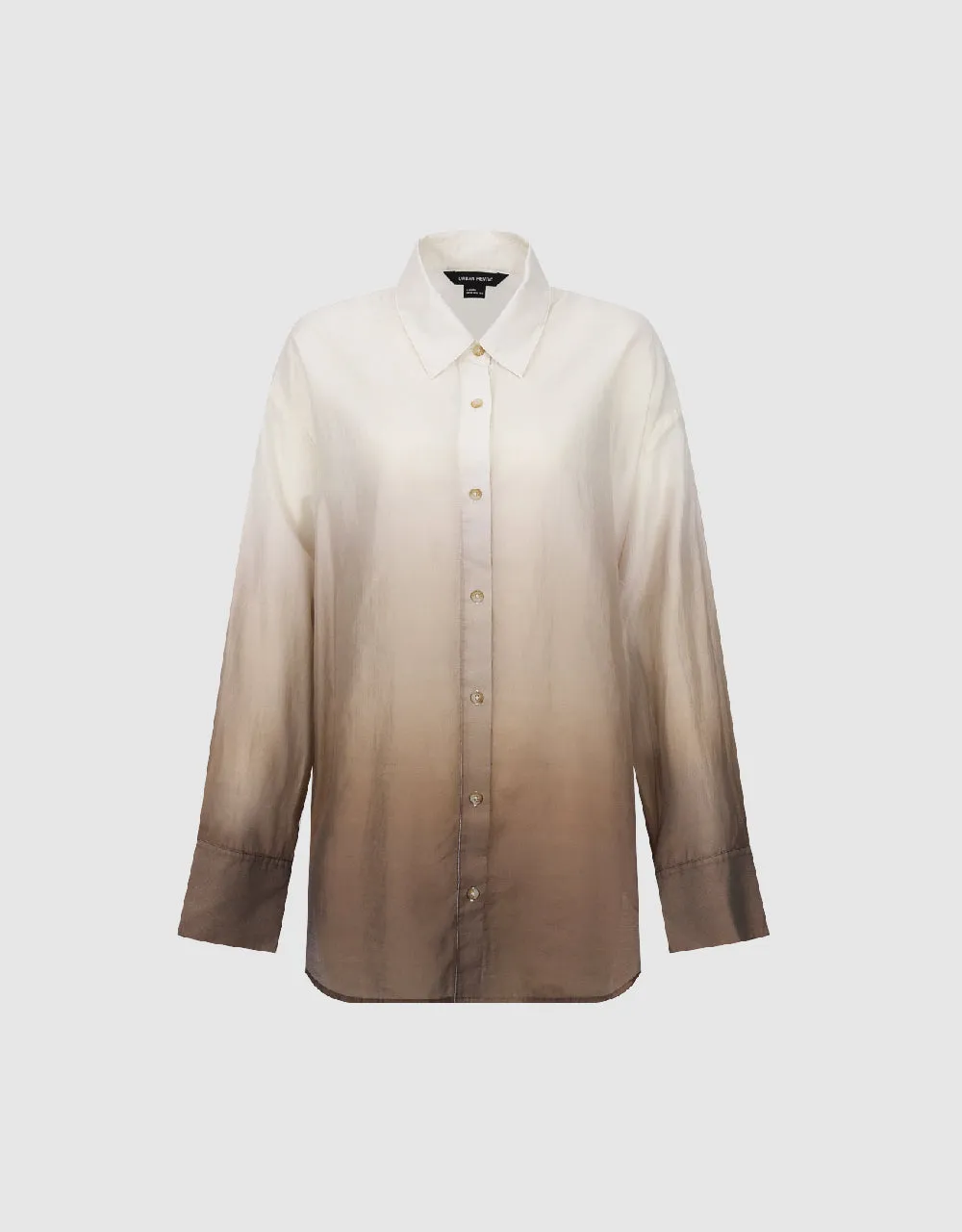 Gradient Button Up Straight Shirt sold by Urban Revivo product image thumbnail 2