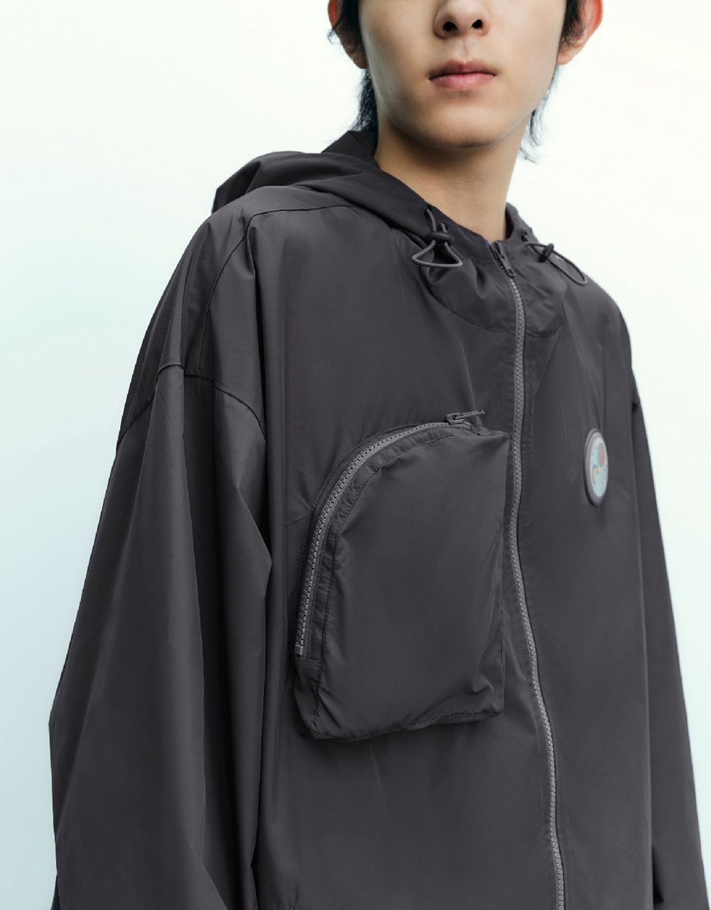 Zipper Front Hooded Jacket sold by Urban Revivo product image thumbnail 5