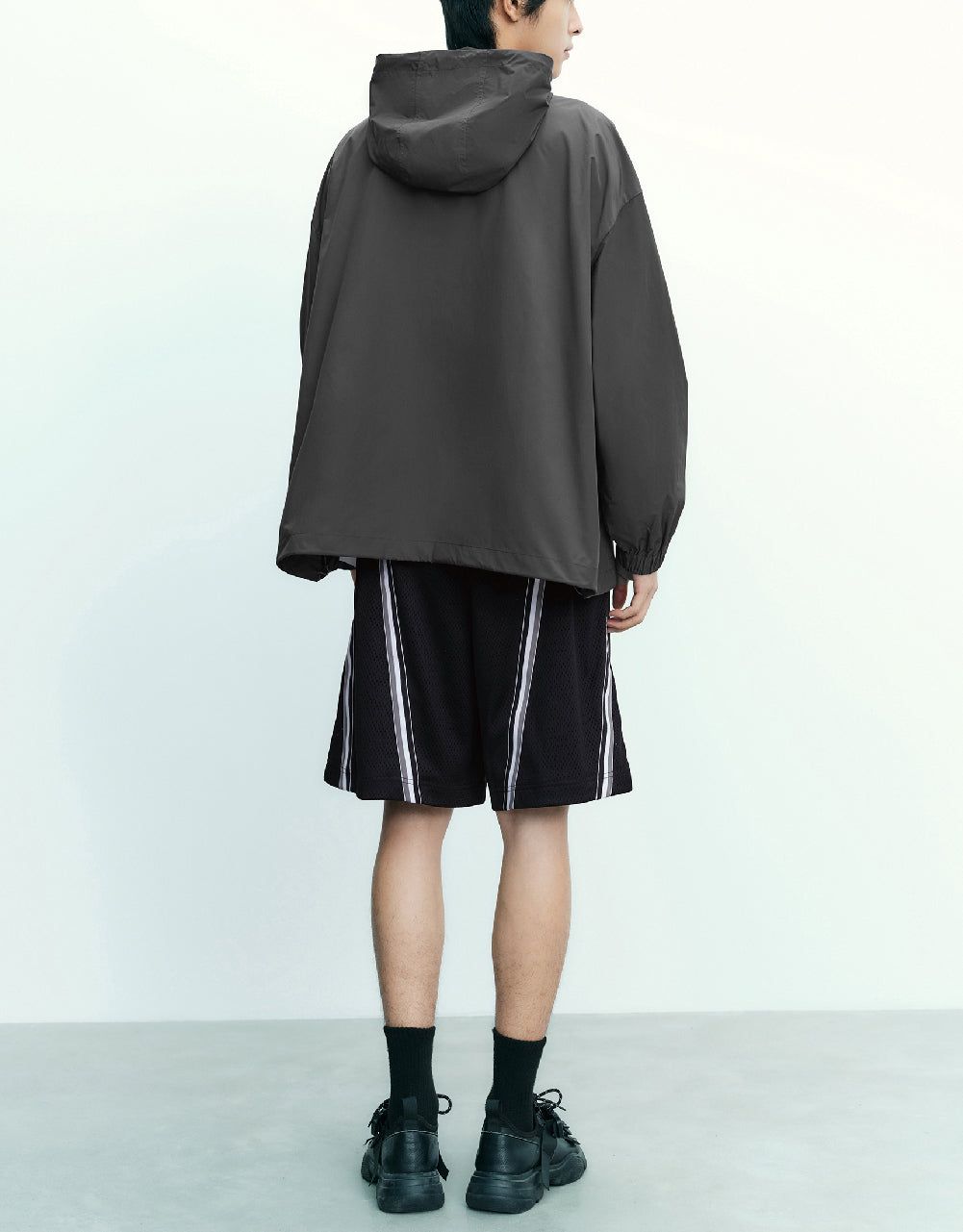 Zipper Front Hooded Jacket sold by Urban Revivo product image thumbnail 4