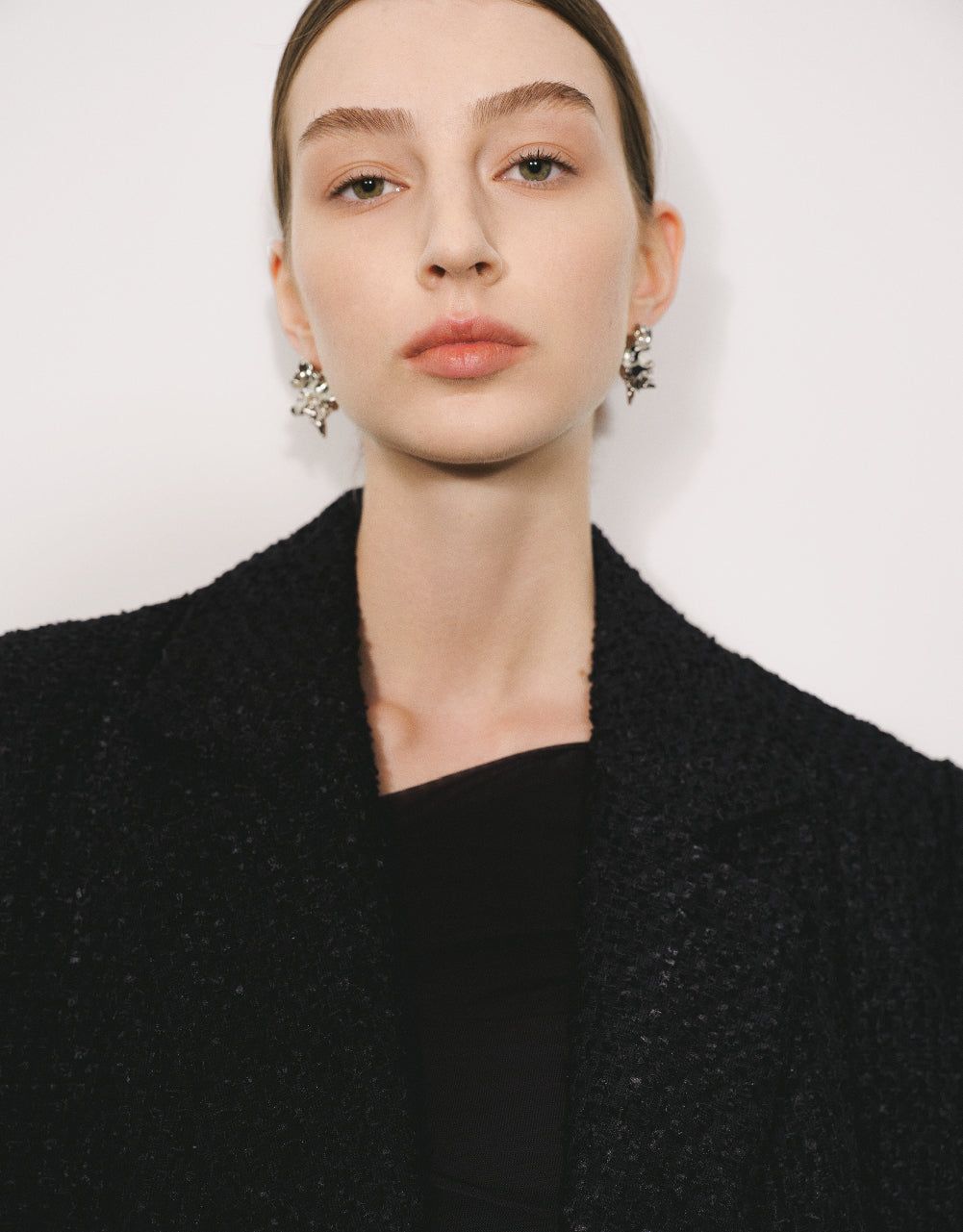 Tweed Straight Notch Lapel Coat sold by Urban Revivo product image thumbnail 5