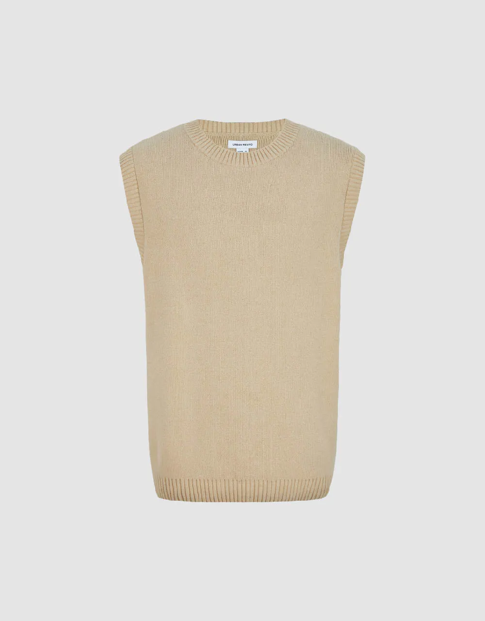 Crew Neck Knitted Vest sold by Urban Revivo product image thumbnail 2