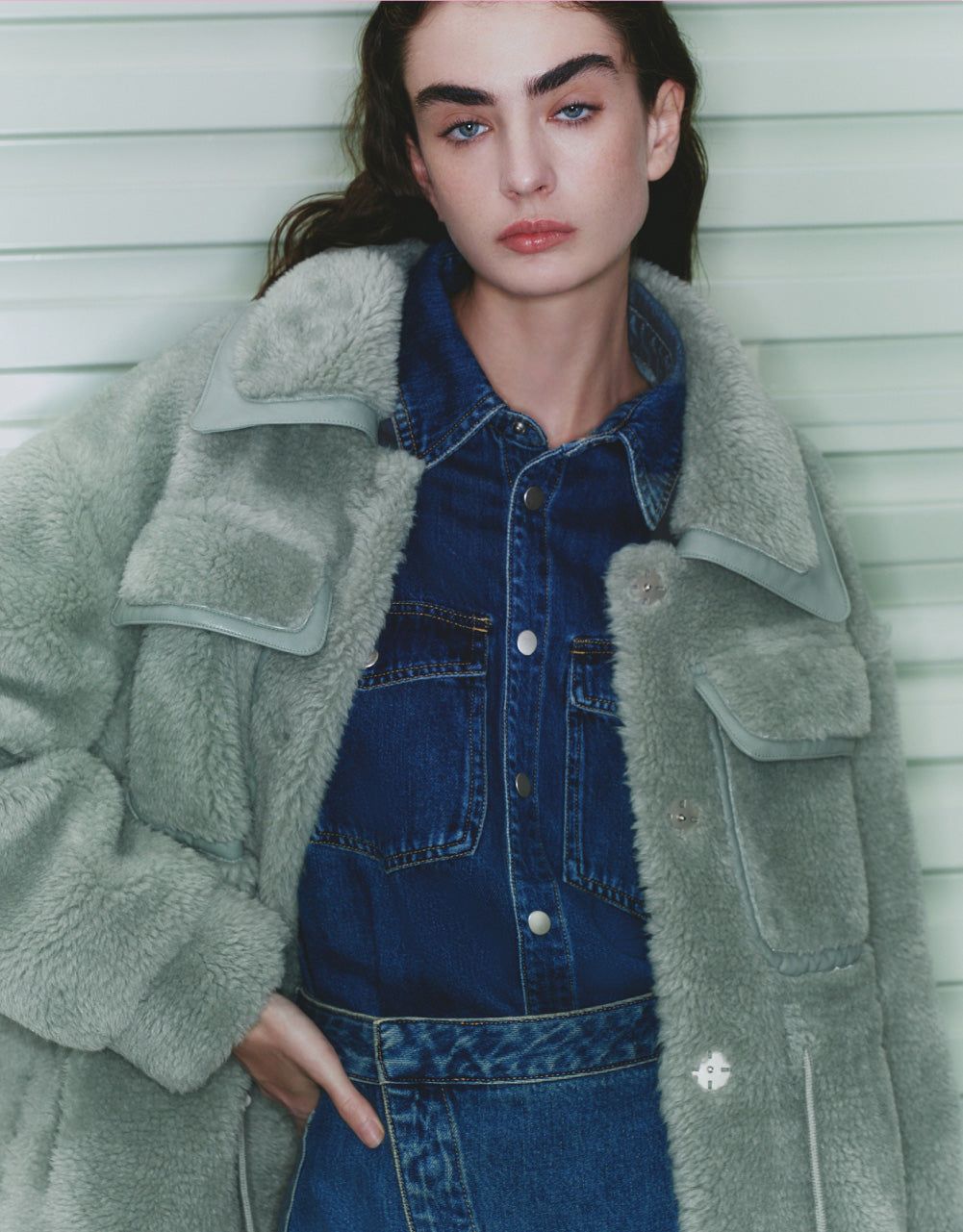 Fluffy Jacket With Drawstring Belt sold by Urban Revivo product image thumbnail 5